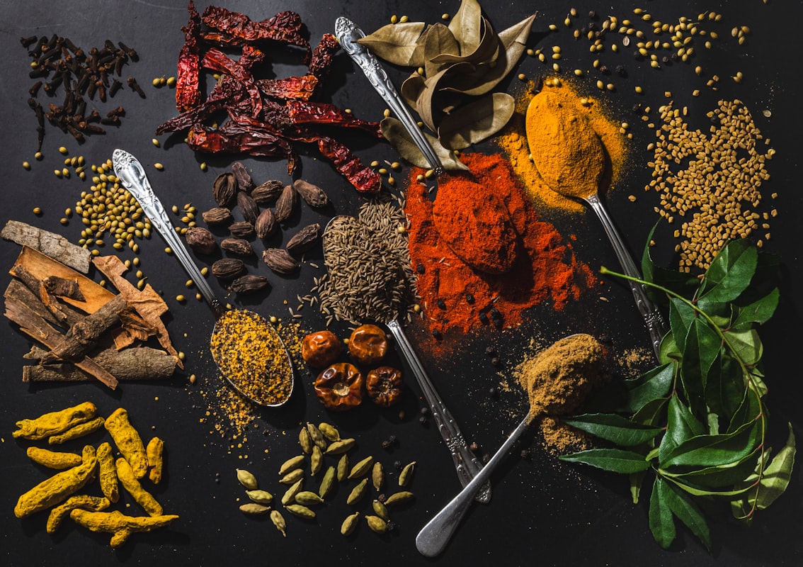 Healthy cooking preparation with fresh ingredients